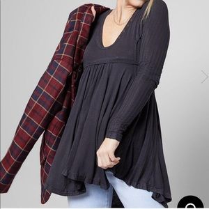 NWT Free People Birdie Henley Tunic